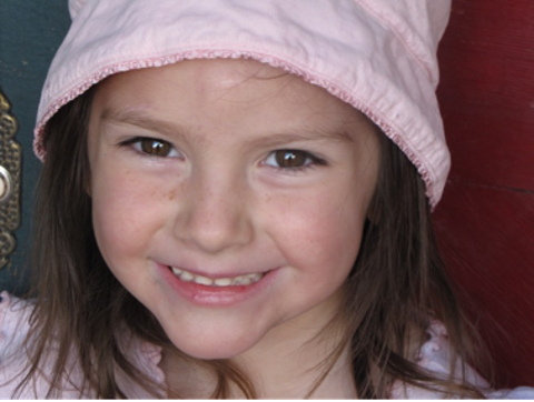 Image of a young girl smiling