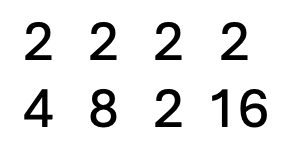 Duple time signatures - 2-8, 2-4, 2-2 and 2-16