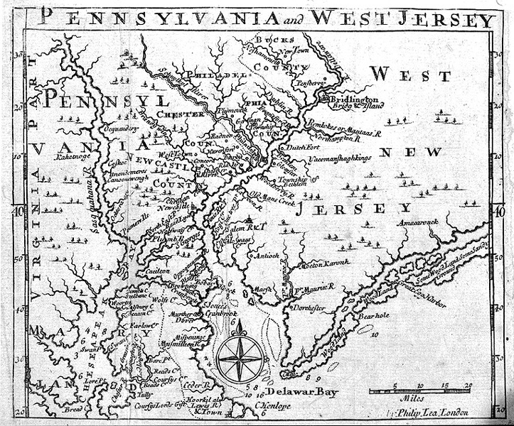 Map from Gabriel Thomas's pamphlet