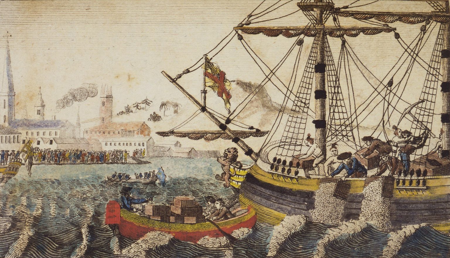 Boston tea party 1773 american history told by contemporaries