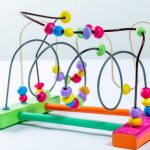 Beads on wire toy