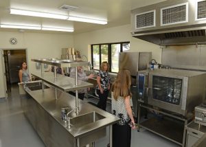 Stainless steel commercial kitchen