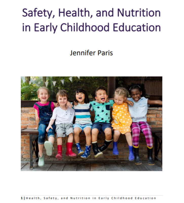 Cover image for Safety, Health and Nutrition in Early Childhood Education