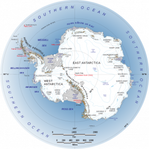 Map of Antartica