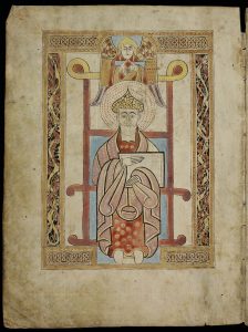 Saint Matthieu l'évangéliste Date8th century Medium illumination on parchment