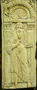 Saint Paul, Byzantine ivory relief, 6th – early 7th century (Musée de Cluny)