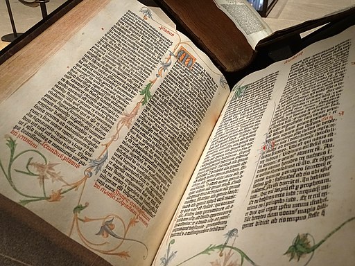 utenberg Bible in Beinecke Library - Yale University - New Haven - Connecticut
