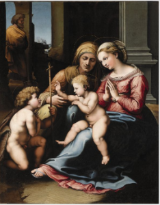 Giulio Romano, 1550, The Holy Family with Saints John the Baptist and Elizabeth