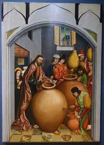 Changing the Water into Wine, by Fernando Gallego workshop, 1480-1488, oil on panel - University of Arizona Museum of Art - University of Arizona - Tucson, Arizona, USA.
