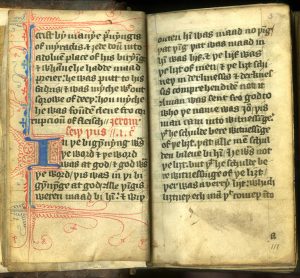 University of Glasgow LibraryFollow Bible. New Testament. English. England, late 14th Century. Wycliffe Translation.