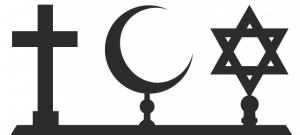 symbols of the three Abrahamic Religions
