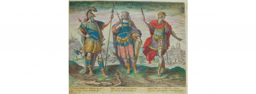 Saul, David and Solomon, Thesuarus Sacrarum, Historiarum, Gerard de Jode 1585