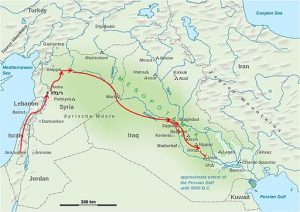 the journey of the Judean exiles to Babylon - 6th century bc.