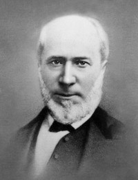 Black and white image of Édouard Séguin