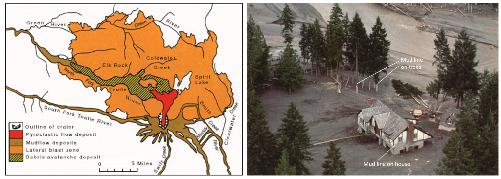 Map and photo as described in the figure caption.