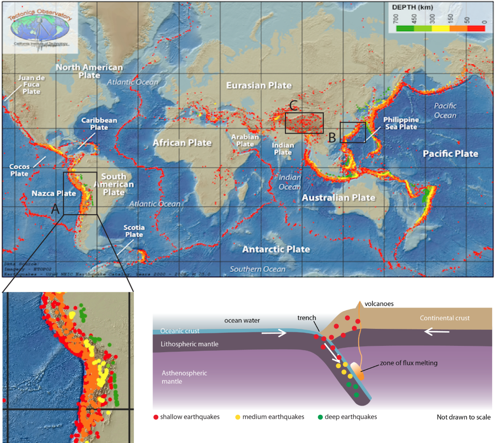 Maps and diagrams as described in the figure caption